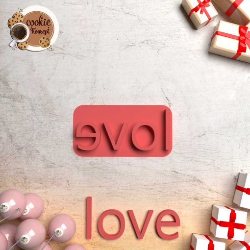 Polimer Kil Kalıbı - Love Damga Model #030