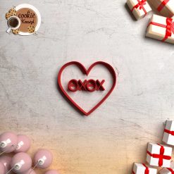 Polimer Kil Kalıbı - Kalp Love Damga Model #058