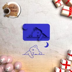 Polimer Kil Kalıbı - Kedi Damga #170