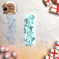 Polimer Kil Kalıbı - Yılbaşı Gingerbread Damga #189