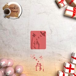 Polimer Kil Kalıbı - Kalpler Damga #216
