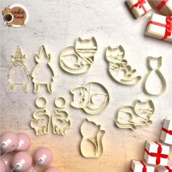 Polimer Kil Kalıp Seti #28 - Kedi Konsept