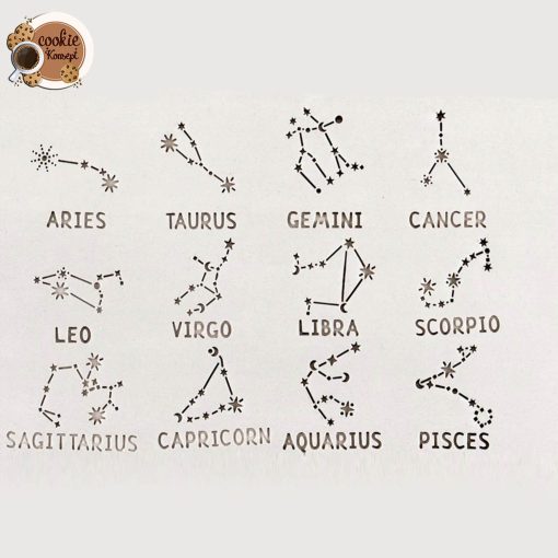 Polimer Kil Kalıp Seti #31 Burçlar - Zodiac Gök Haritası - Görsel 2