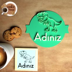 Kişiye Özel İsimli Damga Kalıbı - Dinozor