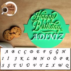 Alternative view of Kişiye Özel İsimli Doğum Günü Damga Kalıbı - Happy Birthday #1