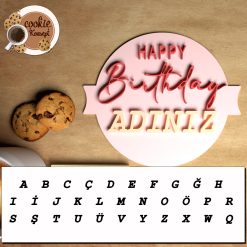 Alternative view of Kişiye Özel İsimli Doğum Günü Damga Kalıbı - Happy Birthday #2