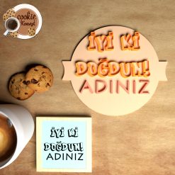 Kişiye Özel İsimli Doğum Günü Damga Kalıbı - İyi ki Doğdun #2