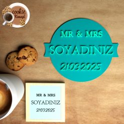 Kişiye Özel İsimli Damga Kalıbı - Mr Mrs