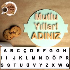 Alternative view of Kişiye Özel İsimli Doğum Günü Damga Kalıbı - Mutlu Yıllar #1