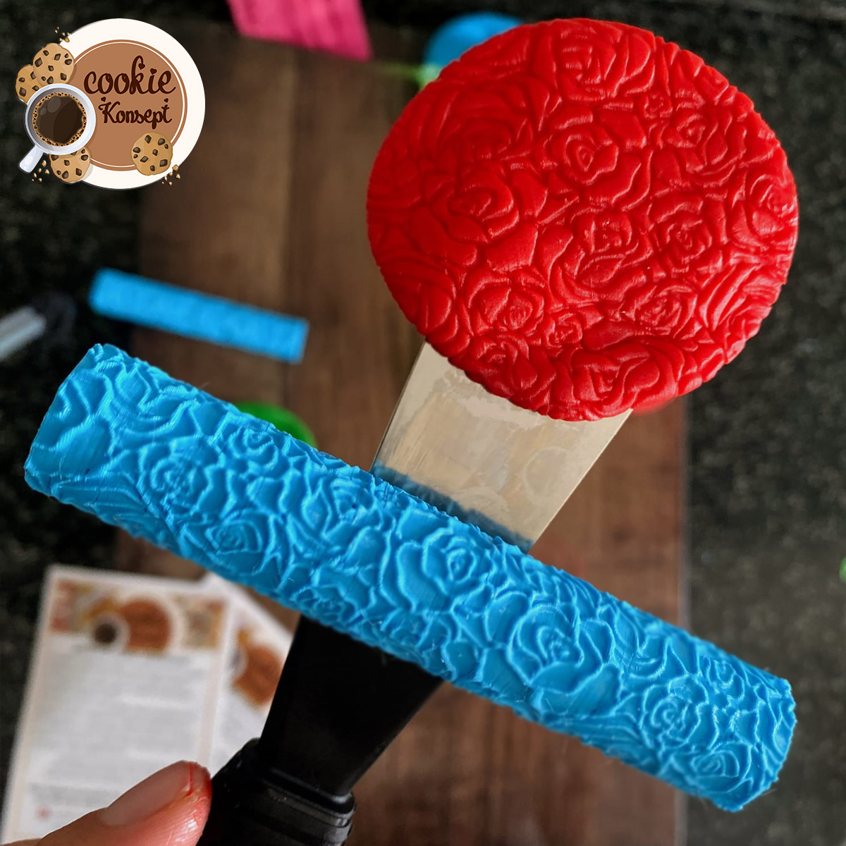 Gül Desenli Oklava | Roller